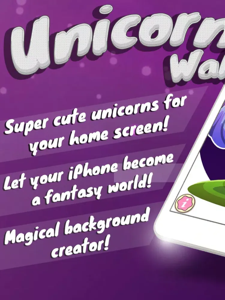 Unicorn Wallpaper Maker – Custom Fantasy Backgrounds and Magic Lock Screen Themes HD Free iPad  Ekran Görüntüleri
