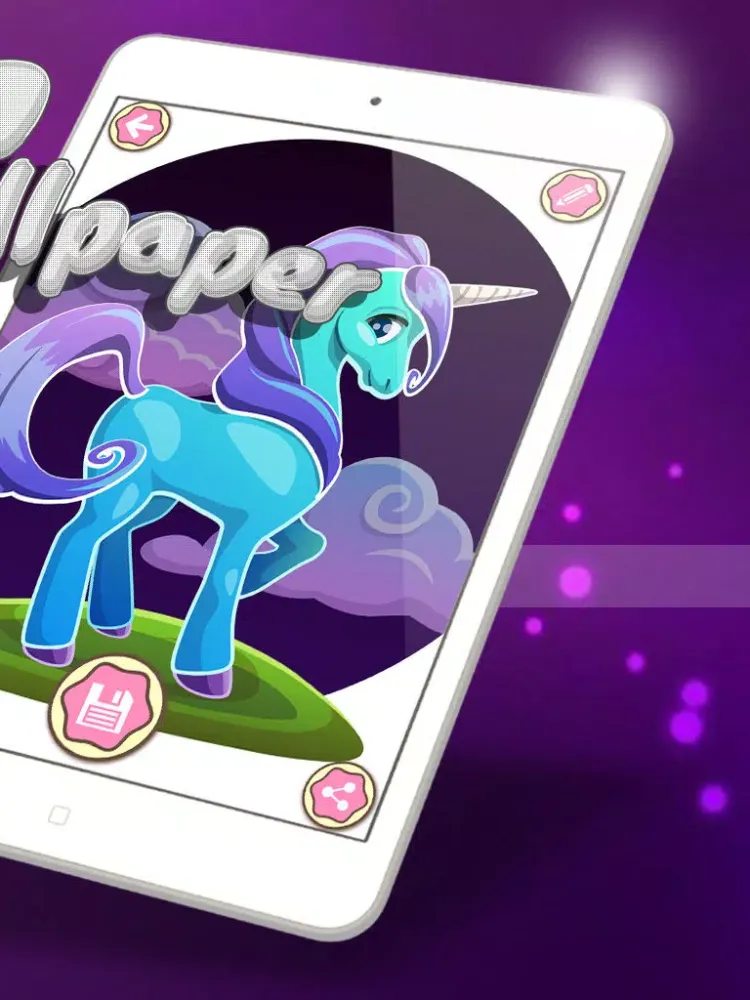 Unicorn Wallpaper Maker – Custom Fantasy Backgrounds and Magic Lock Screen Themes HD Free iPad  Ekran Görüntüleri