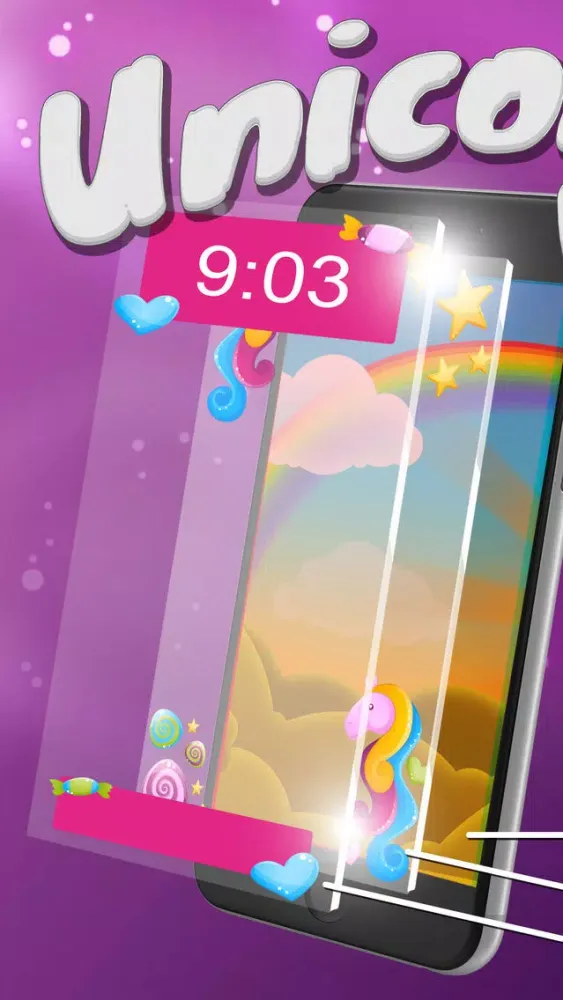 Unicorn Wallpaper Maker – Custom Fantasy Backgrounds and Magic Lock Screen Themes HD Free Ekran Görüntüleri