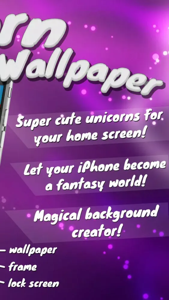 Unicorn Wallpaper Maker – Custom Fantasy Backgrounds and Magic Lock Screen Themes HD Free Ekran Görüntüleri