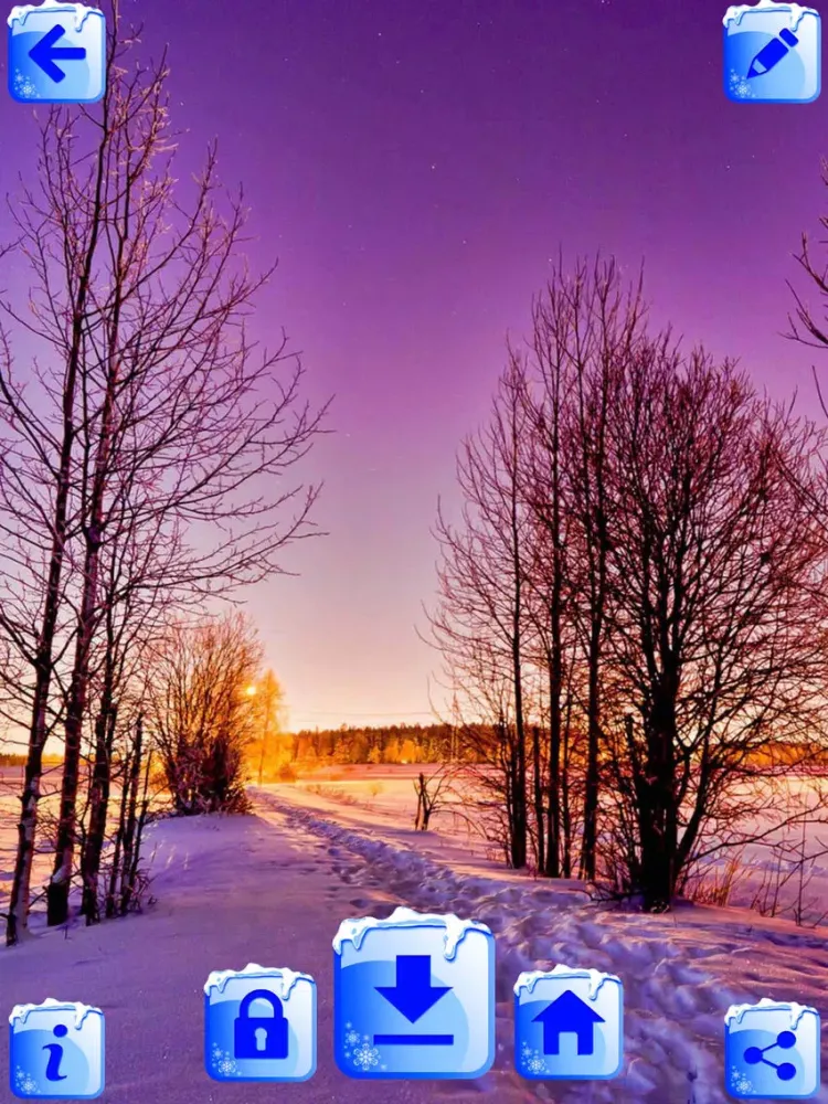Winter Wallpapers – Lovely Snowfall Backgrounds iPad  Screenshots