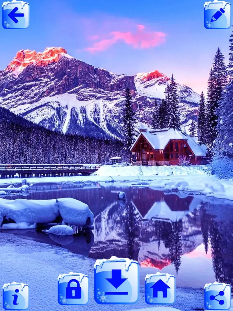Winter Wallpapers – Lovely Snowfall Backgrounds iPad  Screenshots