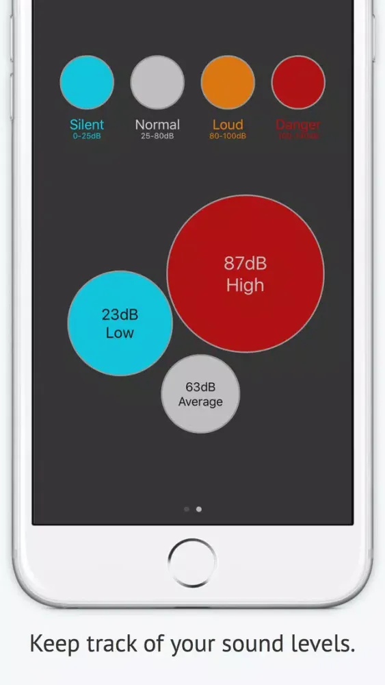 Screenshot di Decibels for iOS