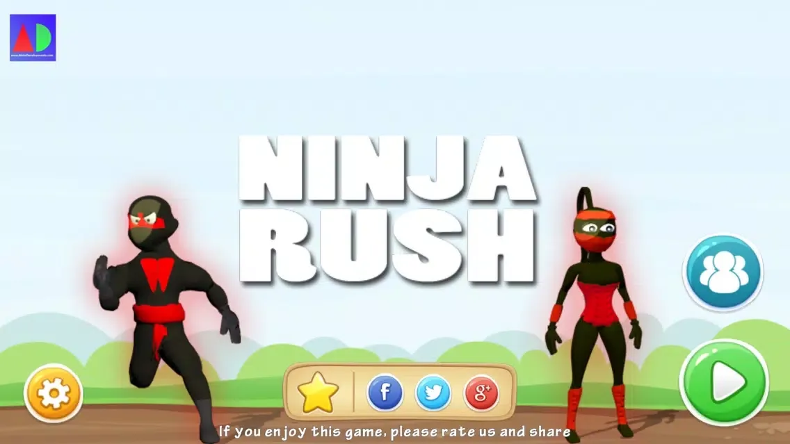 Tangkapan skrin Ninja Rush & Jump, Jumping Game, Arcade Free Game