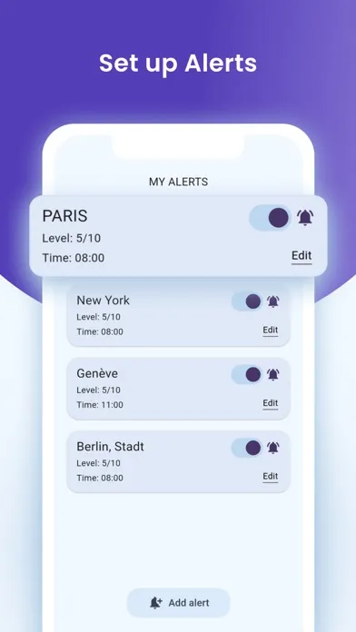 Zrzuty ekranu Allergy Pollen Count & Alerts