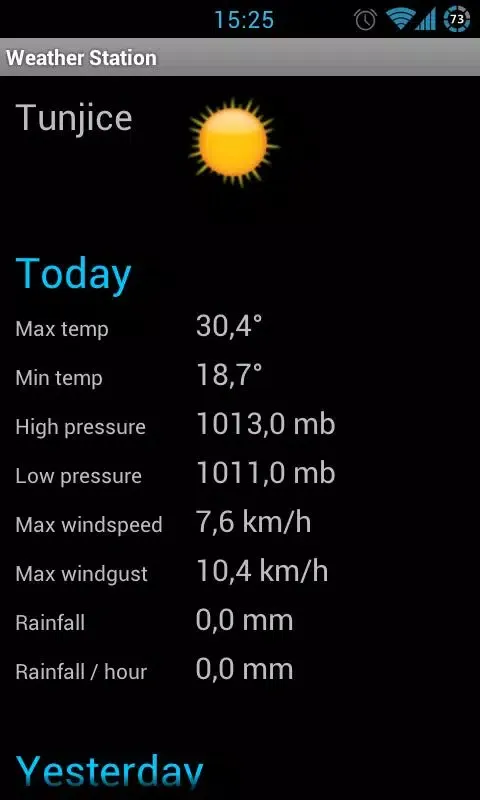 Weather Station应用截图