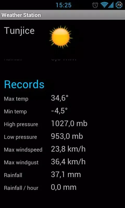 Weather Station应用截图