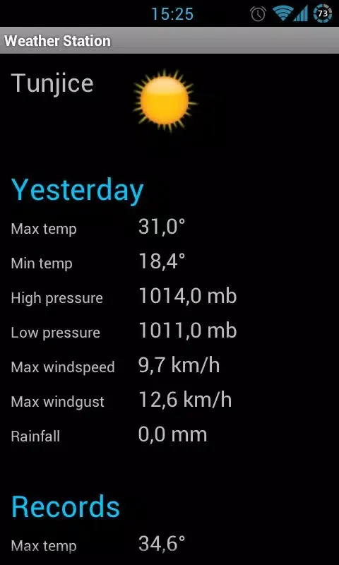 Weather Station应用截图
