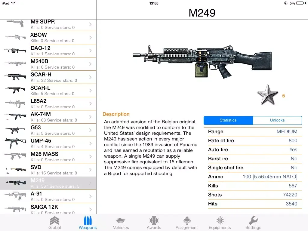 Tangkapan layar my Soldier for Battlefield 3 iPad 