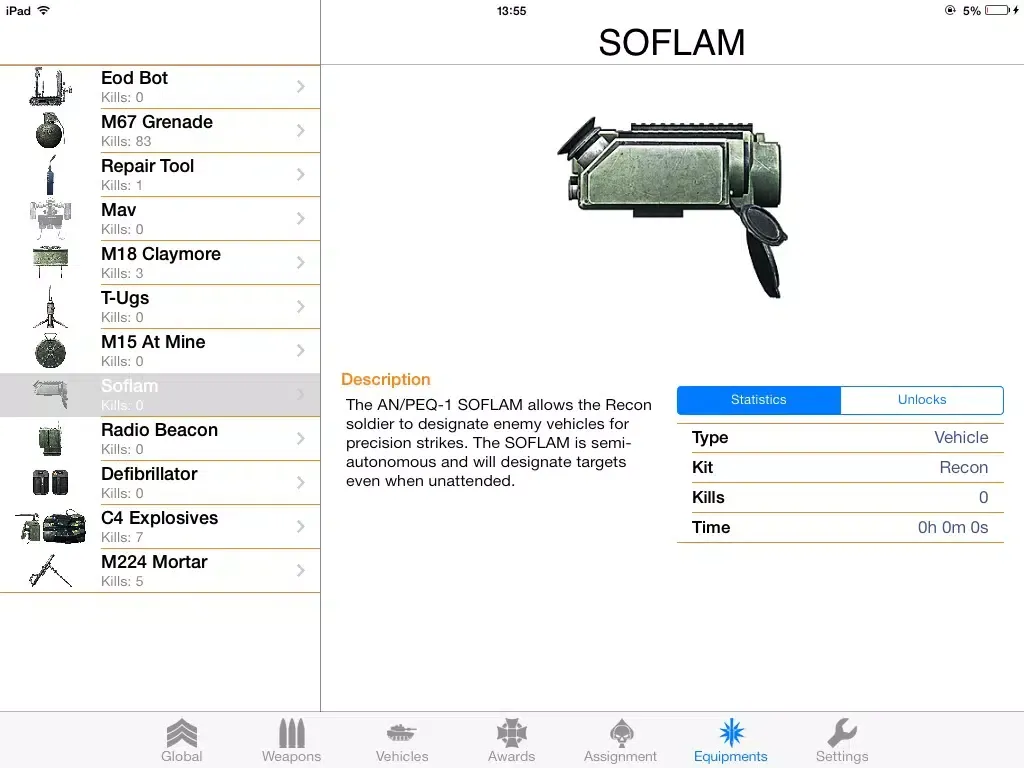 Tangkapan layar my Soldier for Battlefield 3 iPad 