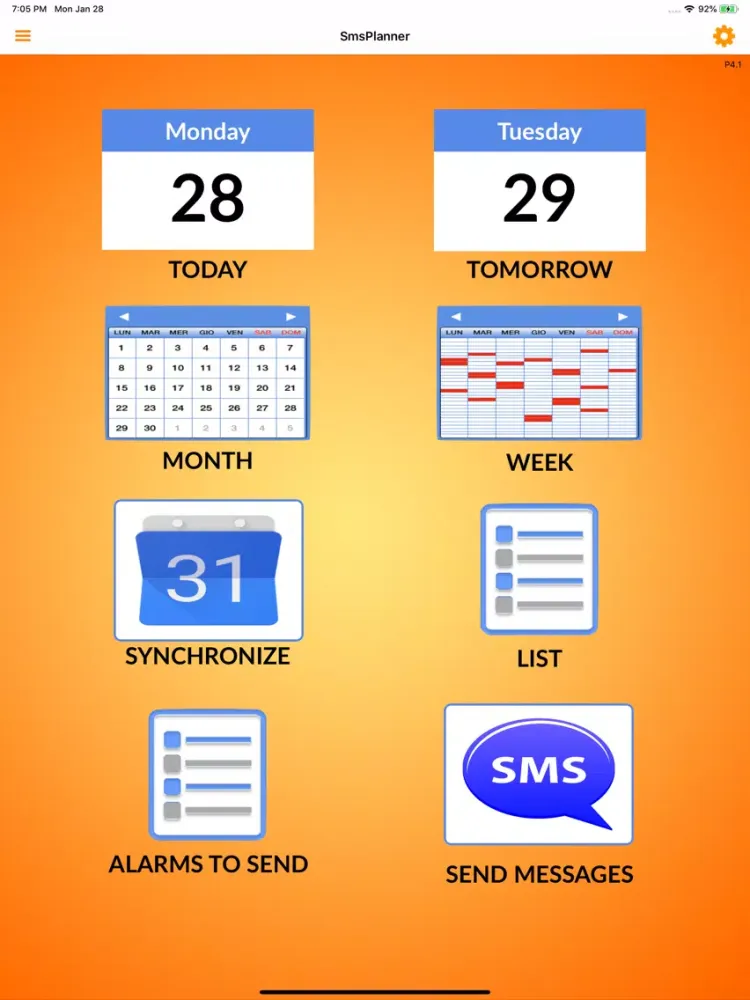 Sms Planner LITE-Send your SMS iPad  Screenshots