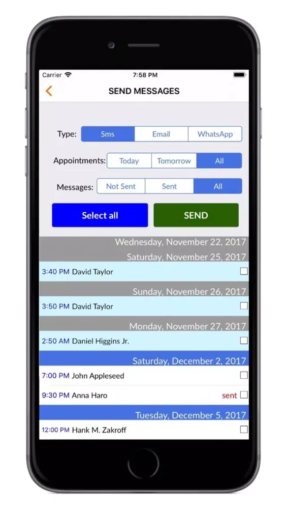Sms Planner LITE-Send your SMS Screenshots
