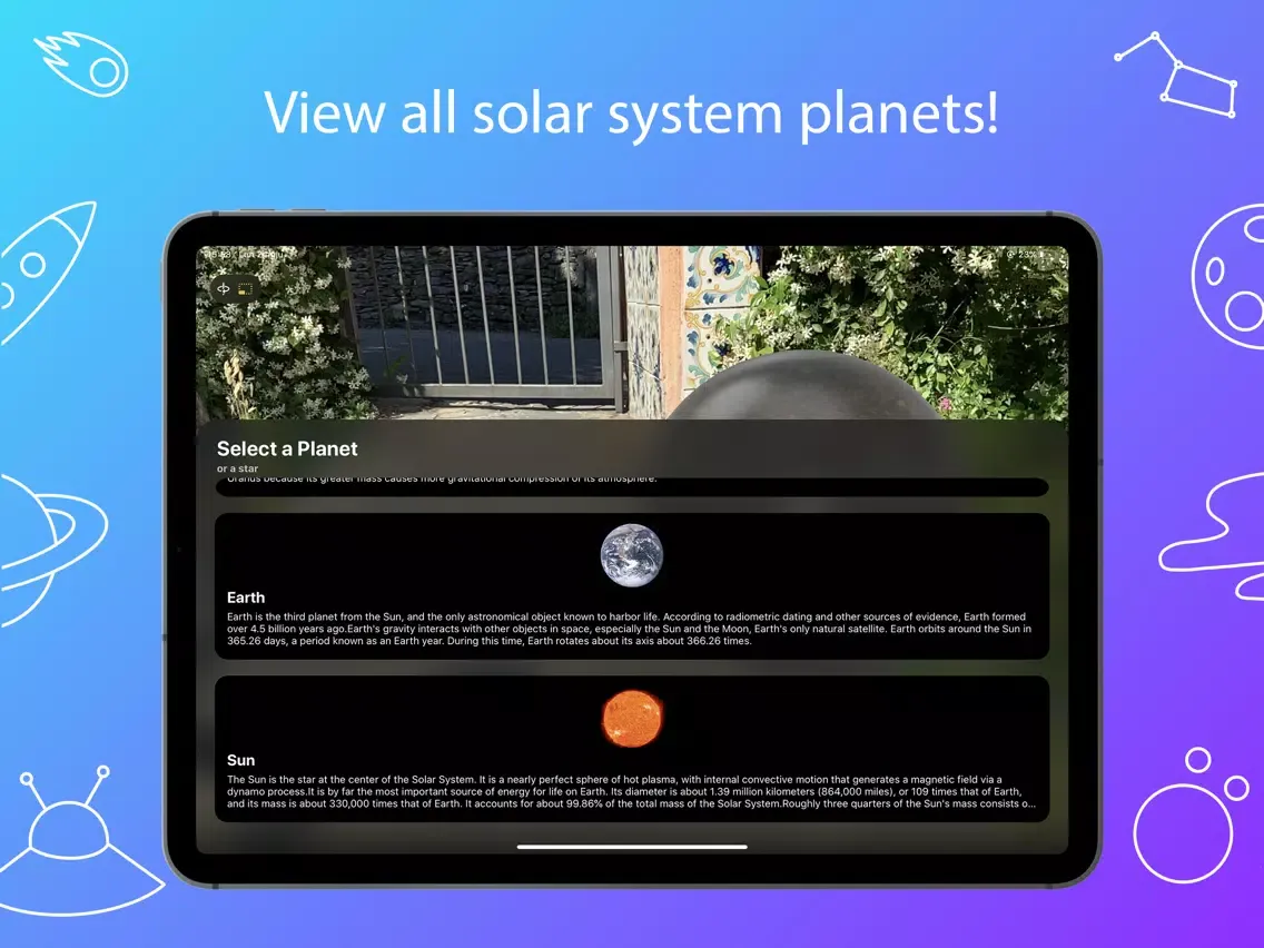 PlanetARium AR iPad  स्क्रीनशॉट