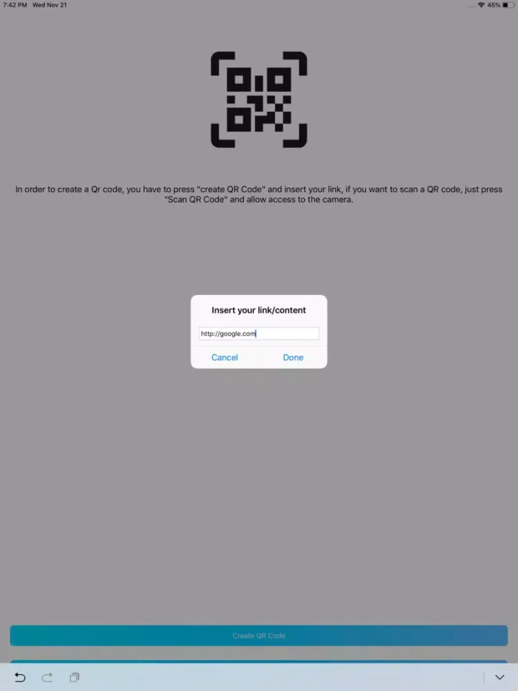 QR Maker PRO iPad  Screenshots