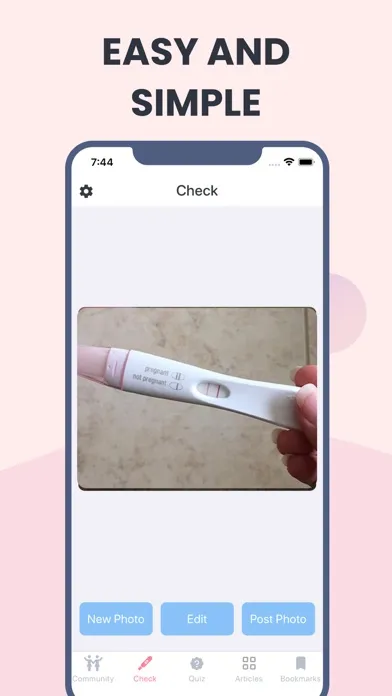 Tangkapan skrin Pregnancy test Checker/Scanner