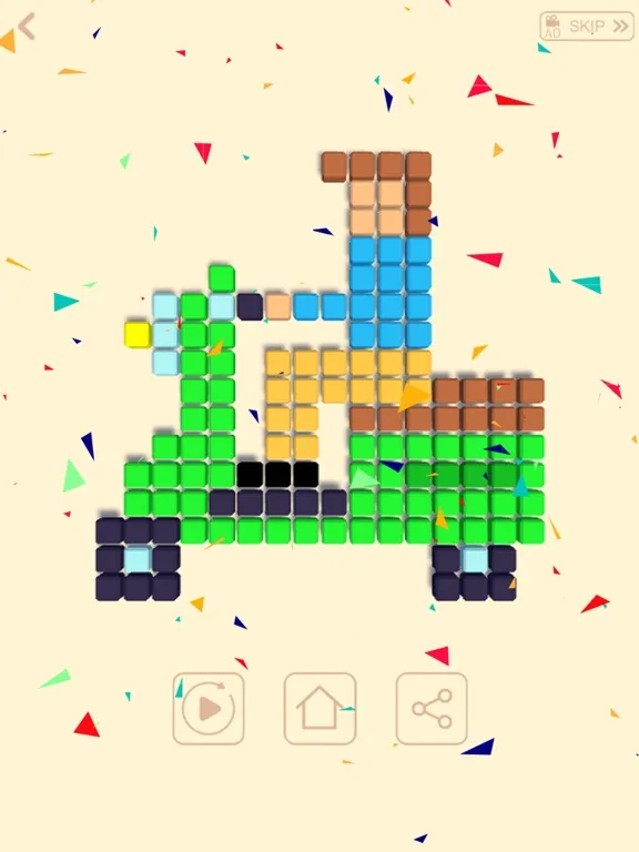 Tangkapan skrin Cubes art - unique puzzle iPad 