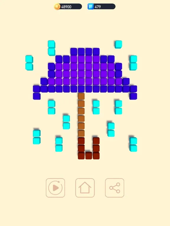 Tangkapan skrin Cubes art - unique puzzle iPad 