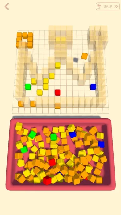 Tangkapan skrin Cubes art - unique puzzle