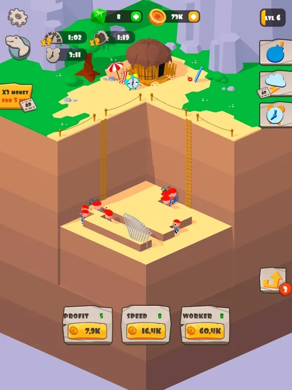 Idle Arheology Tycoon iPad  スクリーンショット