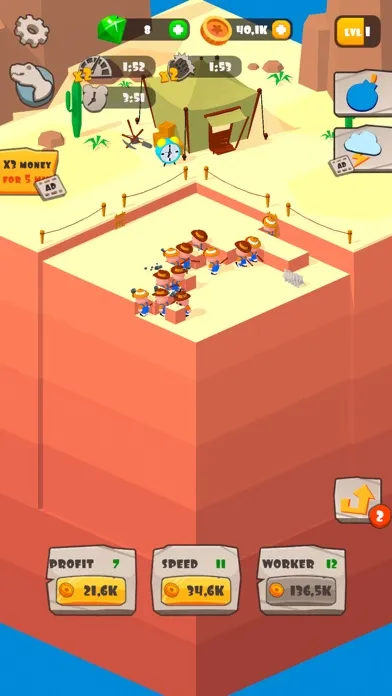 Idle Arheology Tycoon スクリーンショット
