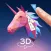 LowPoly 3D Art: Paint by Numbe