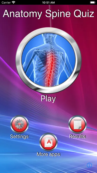 Tangkapan layar Anatomy Spine Quiz