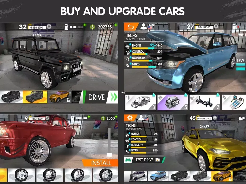 RCC - Real Car Crash iPad  Ekran Görüntüleri