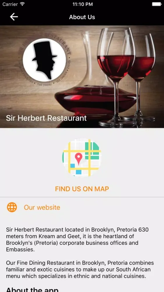Sir Herbert Restaurant स्क्रीनशॉट
