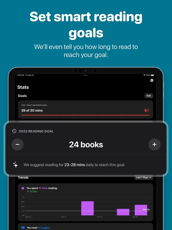 Bookshelf: Reading Tracker iPad  سکرین شاٹس