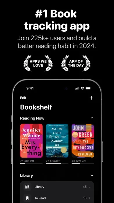 Bookshelf: Reading Tracker سکرین شاٹس
