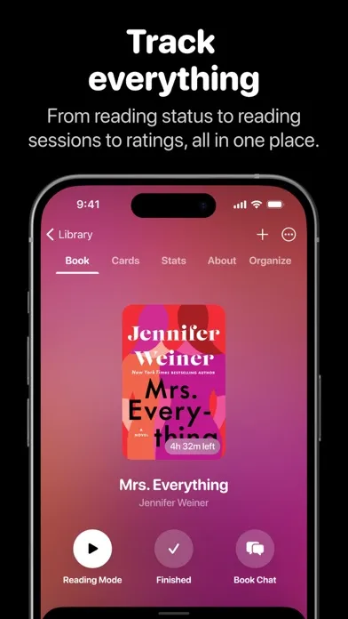 Bookshelf: Reading Tracker سکرین شاٹس