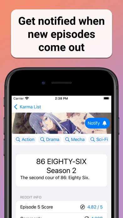 Anime Karma List應用截圖