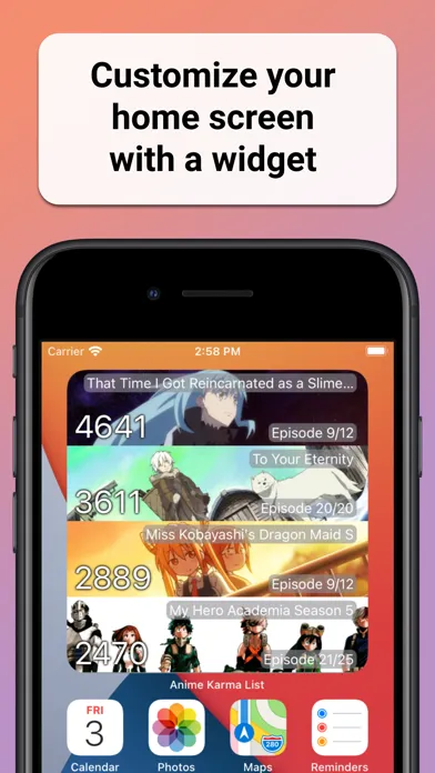 Anime Karma List應用截圖