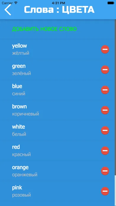 Tangkapan layar Английские Слова PRO