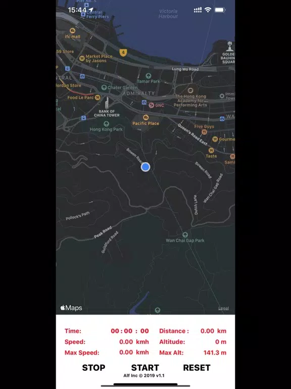 Capturas de tela do GPS Smart Track iPad 