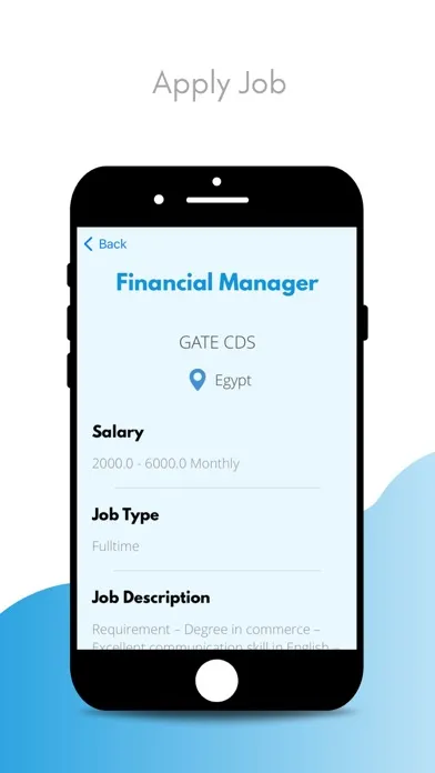 Captures d'écran de GateCDS Job Search