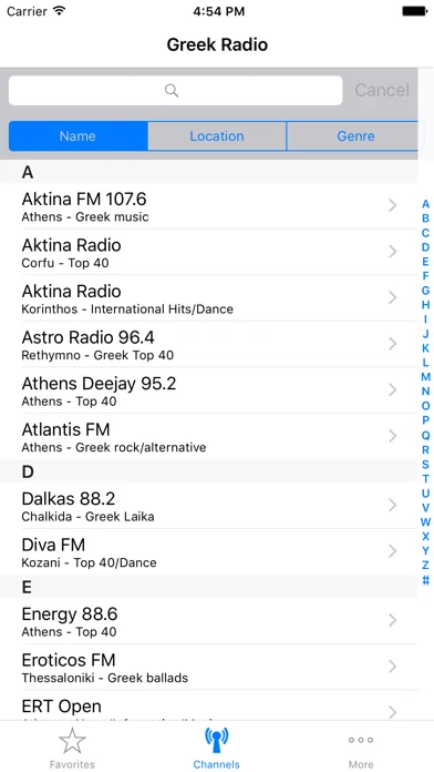 Greek Radio Screenshots