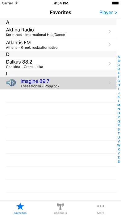 Greek Radio Screenshots