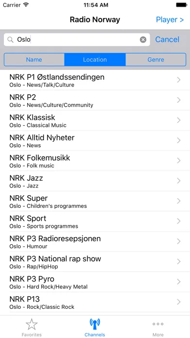 Скриншоты Radio Norway