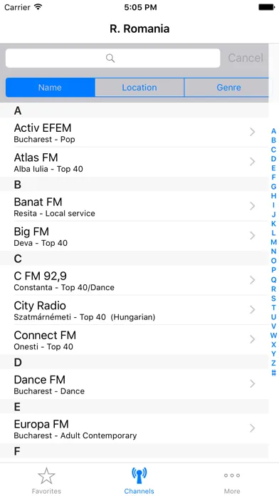 Zrzuty ekranu Radios of Romania