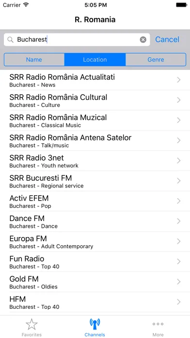 Zrzuty ekranu Radios of Romania