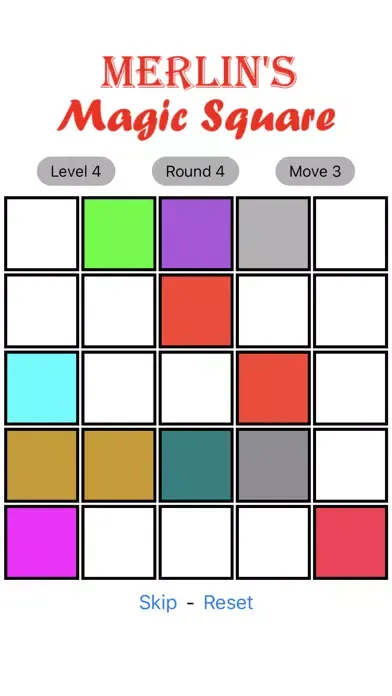 Captures d'écran de Merlin's Magic Square