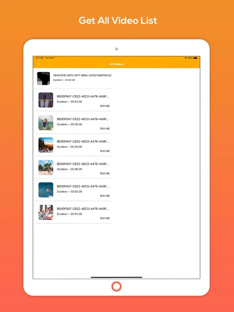 Ome - HD Video Player TV iPad 应用截图