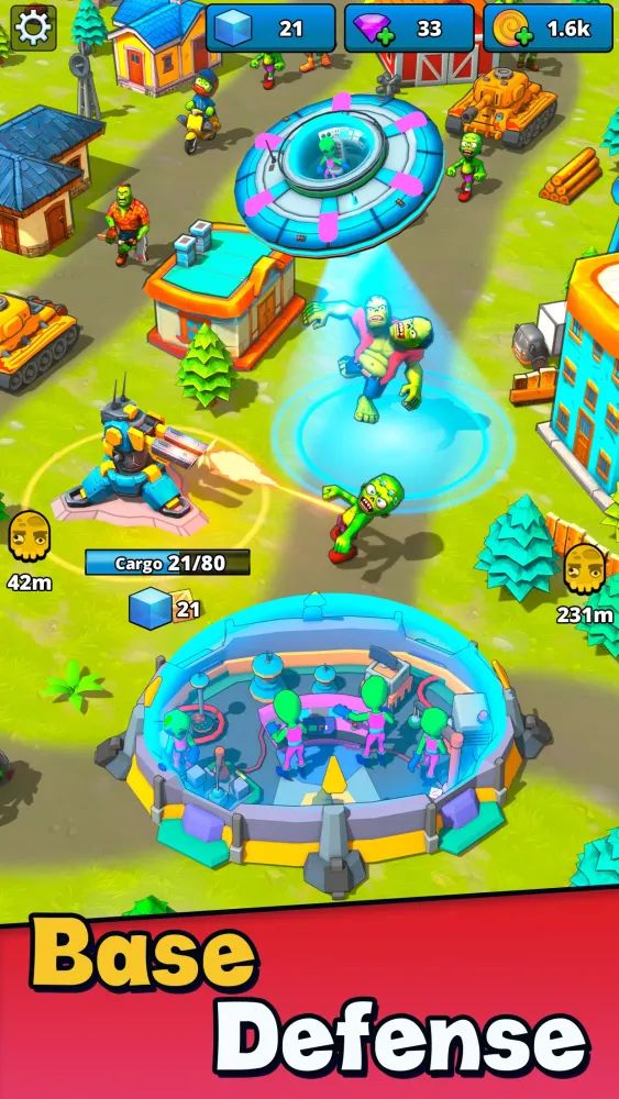 Screenshot di Aliens vs Zombies