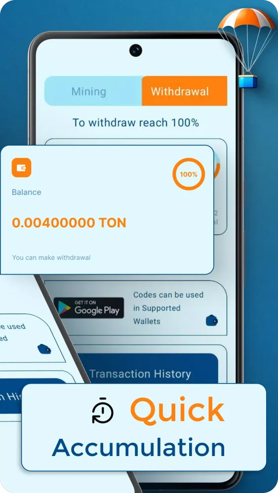 Captures d'écran de TON Airdrop Promo