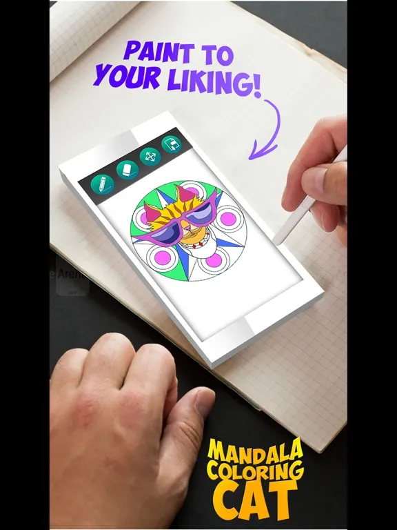 Mandala Coloring - Cat iPad  Ekran Görüntüleri