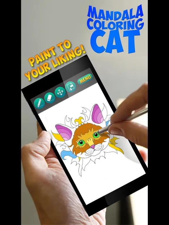 Mandala Coloring - Cat iPad  Ekran Görüntüleri
