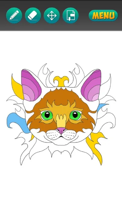 Mandala Coloring - Cat Ekran Görüntüleri