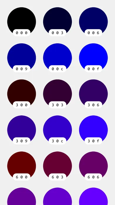 Simple Color Chart سکرین شاٹس