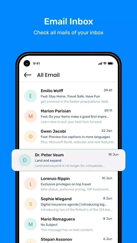 Total Email: One Mail Inbox Screenshots